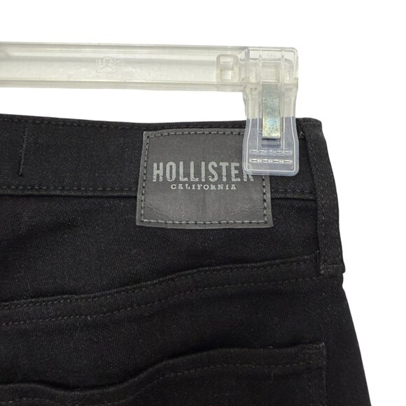 NWT Hollister High Rise Flare Black Denim Women's Jeans Size 3R - Picture 4 of 8